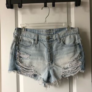 American Eagle high rise jean shorts